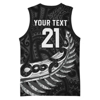 New Zealand Indigenous-Maori Rugby Custom Basketball Jersey - Polynesian Pride
