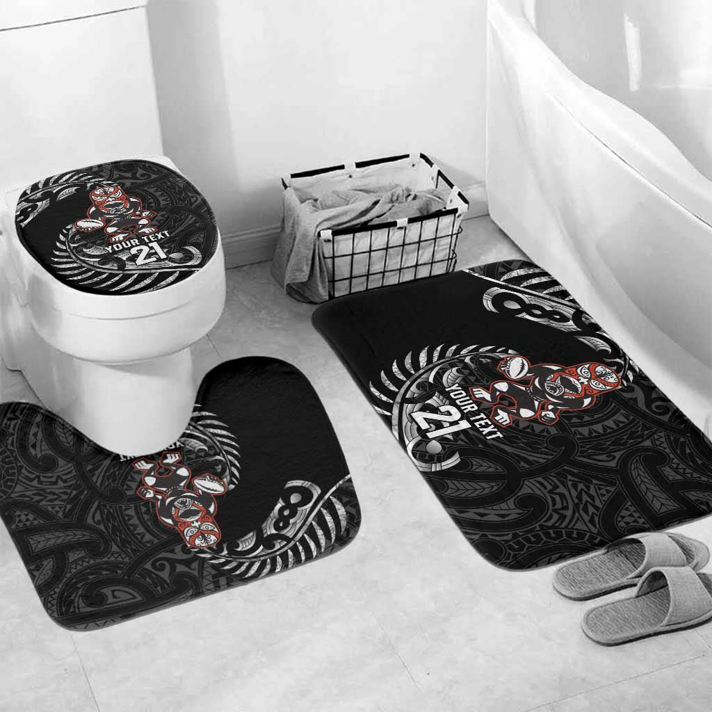 New Zealand Indigenous-Maori Rugby Custom Bathroom Set - Polynesian Pride