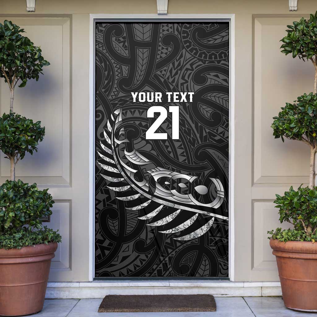 New Zealand Indigenous-Maori Rugby Custom Door Cover - Polynesian Pride