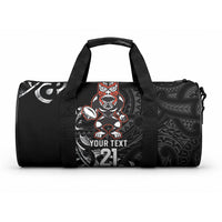 New Zealand Indigenous-Maori Rugby Custom Duffle Bag LT9 One size Black - Polynesian Pride
