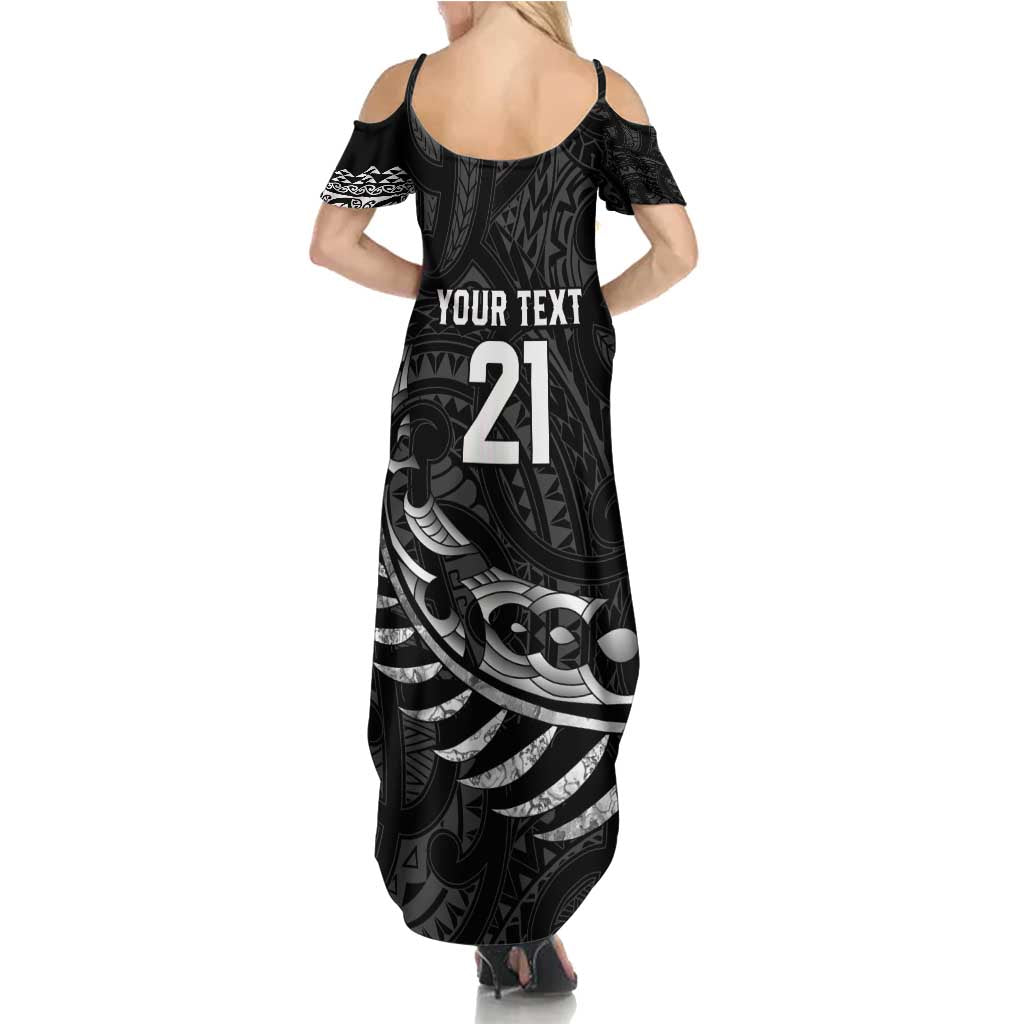 New Zealand Indigenous-Maori Rugby Custom Family Matching Summer Maxi Dress and Hawaiian Shirt LT9 - Polynesian Pride