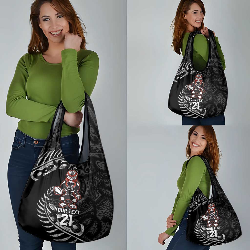 New Zealand Indigenous-Maori Rugby Custom Grocery Bag