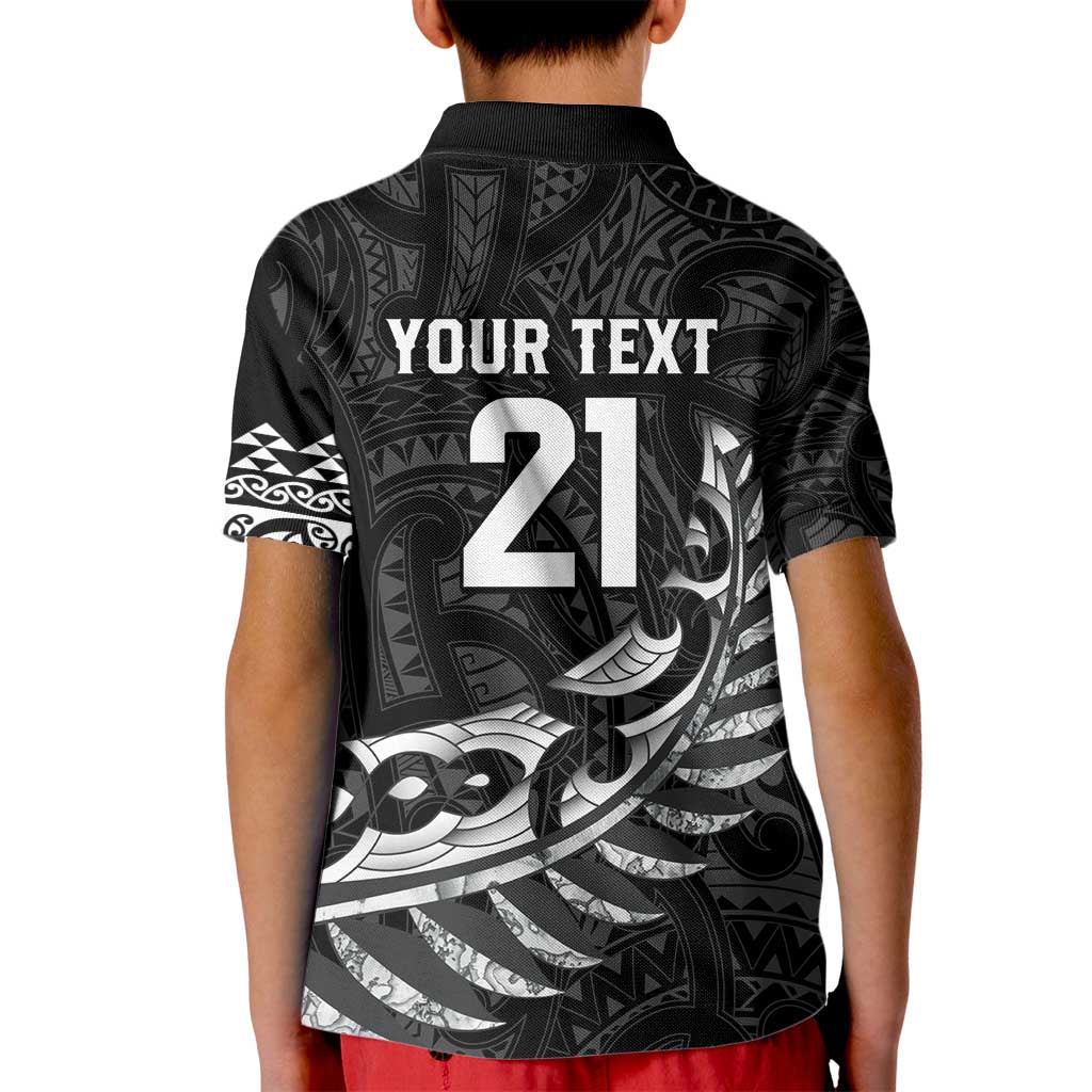 New Zealand Indigenous-Maori Rugby Custom Kid Polo Shirt LT9 - Polynesian Pride