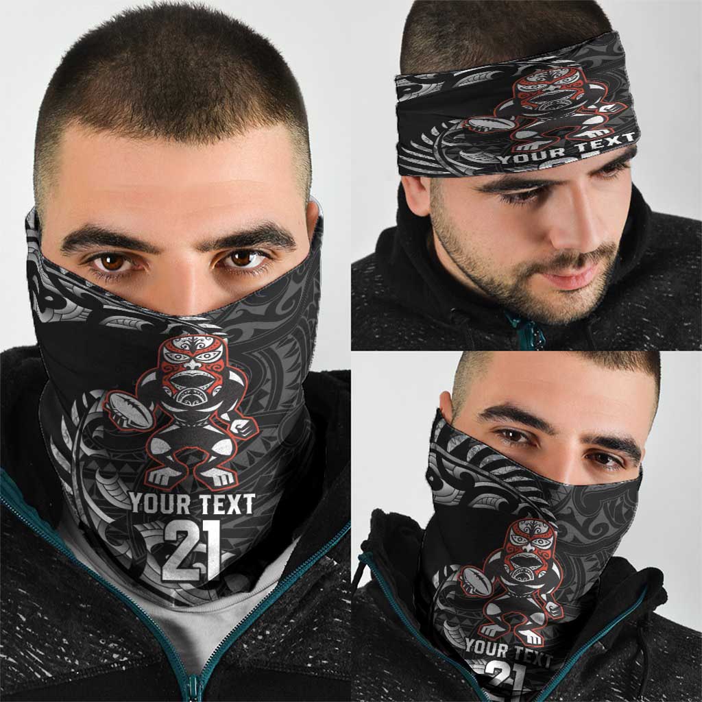 New Zealand Indigenous-Maori Rugby Custom Neck Gaiter - Polynesian Pride
