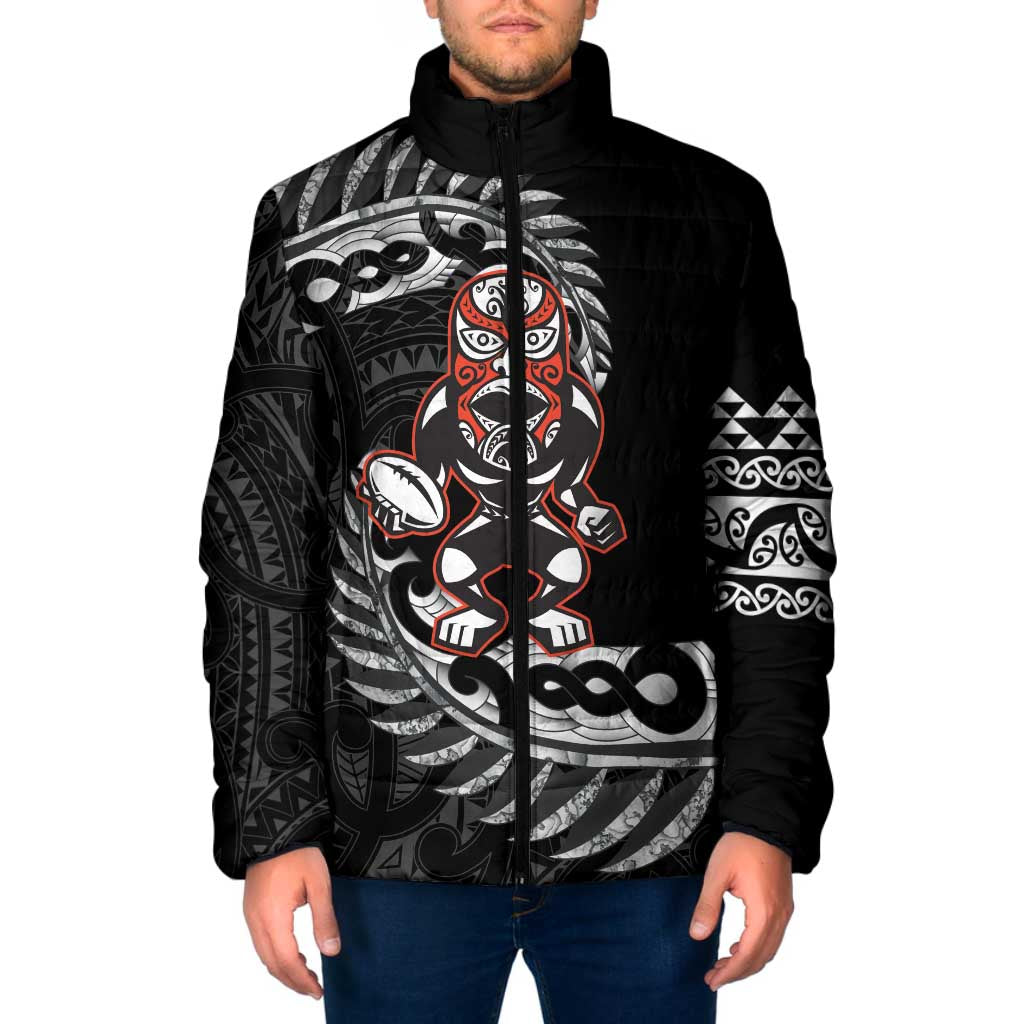 New Zealand Indigenous-Maori Rugby Custom Padded Jacket - Polynesian Pride