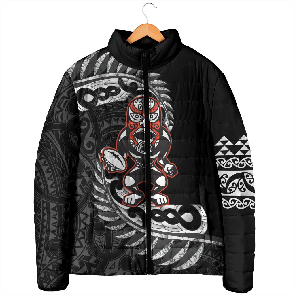 New Zealand Indigenous-Maori Rugby Custom Padded Jacket - Polynesian Pride
