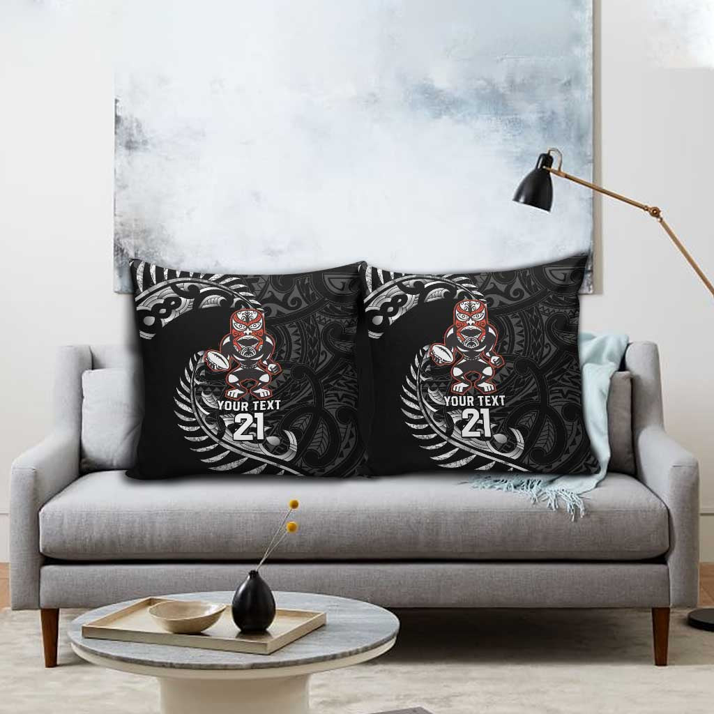 New Zealand Indigenous-Maori Rugby Custom Pillow Cover - Polynesian Pride