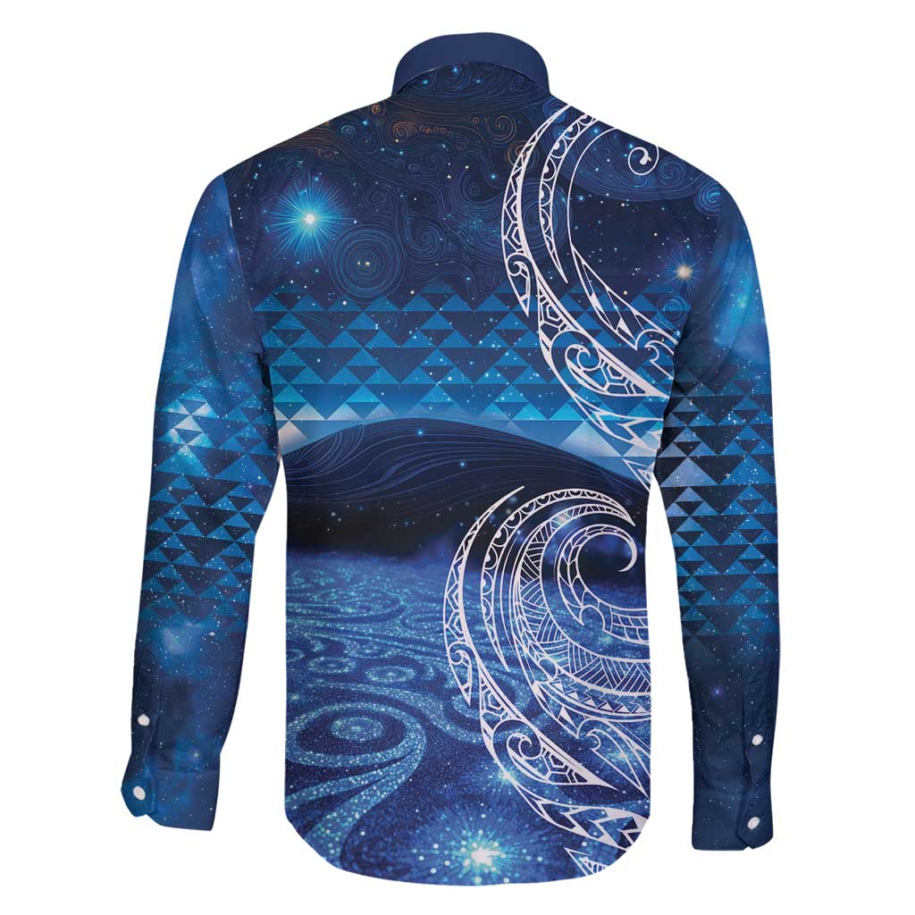 New Zealand Matariki Family Matching Mermaid Dress and Hawaiian Shirt Taniko Aramoana With Koru Galaxy Sky Night LT9 - Polynesian Pride