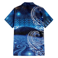 New Zealand Matariki Family Matching Puletasi and Hawaiian Shirt Taniko Aramoana With Koru Galaxy Sky Night LT9 - Polynesian Pride