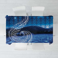 New Zealand Matariki Tablecloth Taniko Aramoana With Koru Galaxy Sky Night LT9 Galaxy - Polynesian Pride
