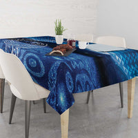 New Zealand Matariki Tablecloth Taniko Aramoana With Koru Galaxy Sky Night LT9 - Polynesian Pride
