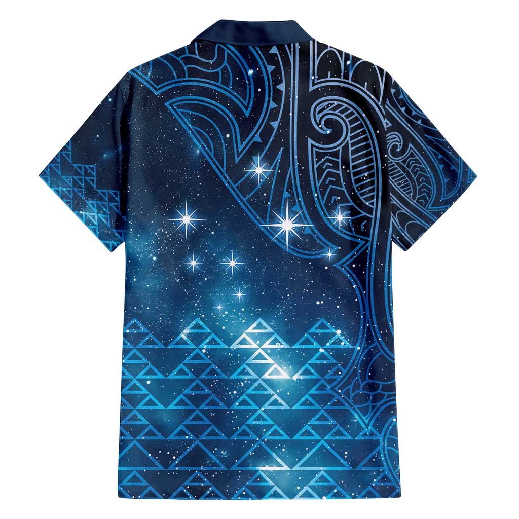 New Zealand Matariki Family Matching Puletasi and Hawaiian Shirt Taniko Aramoana With Maori Galaxy Sky Night LT9 - Polynesian Pride