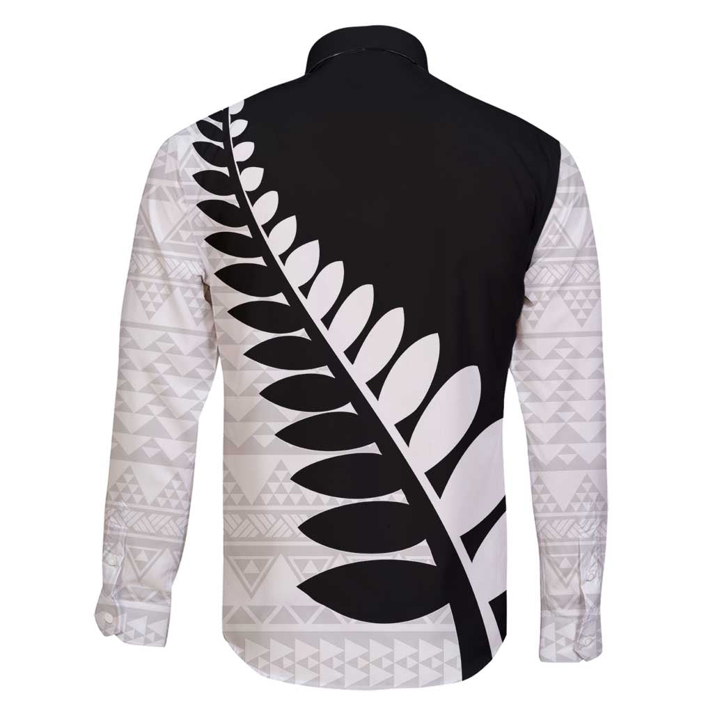 New Zealand Silver Fern Niho Taniwha Family Matching Off Shoulder Short Dress and Hawaiian Shirt LT9 - Polynesian Pride