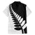 New Zealand Silver Fern Niho Taniwha Family Matching Short Sleeve Bodycon Dress and Hawaiian Shirt