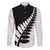 New Zealand Silver Fern Niho Taniwha Family Matching Short Sleeve Bodycon Dress and Hawaiian Shirt
