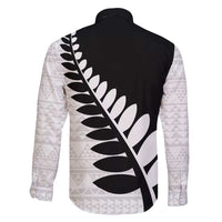 New Zealand Silver Fern Niho Taniwha Family Matching Tank Maxi Dress and Hawaiian Shirt LT9 - Polynesian Pride