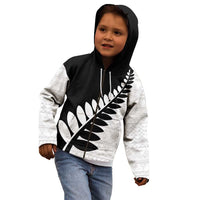 New Zealand Silver Fern Niho Taniwha Kid Hoodie LT9 - Polynesian Pride