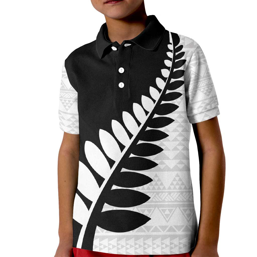 New Zealand Silver Fern Niho Taniwha Kid Polo Shirt