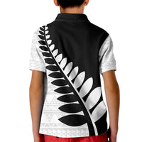 New Zealand Silver Fern Niho Taniwha Kid Polo Shirt LT9 - Polynesian Pride
