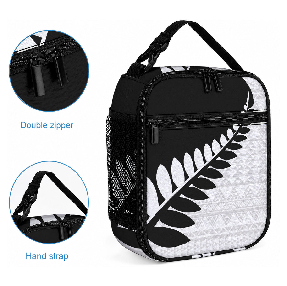 New Zealand Silver Fern Niho Taniwha Lunch Bag LT9 - Polynesian Pride