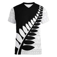 New Zealand Silver Fern Niho Taniwha Women V-Neck T-Shirt