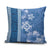 Blue Hibiscus Turle Pillow Cover Hawaiian Style Tribal Tapa Pattern - Polynesian Pride