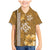 Gold Hibiscus Turle Family Matching Mermaid Dress and Hawaiian Shirt Hawaiian Style Tribal Tapa Pattern