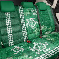 Green Hibiscus Turle Back Car Seat Cover Hawaiian Style Tribal Tapa Pattern LT9 - Polynesian Pride