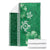 Green Hibiscus Turle Blanket Hawaiian Style Tribal Tapa Pattern