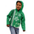 Green Hibiscus Turle Kid Hoodie Hawaiian Style Tribal Tapa Pattern
