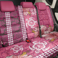 Pink Hibiscus Turle Back Car Seat Cover Hawaiian Style Tribal Tapa Pattern LT9 - Polynesian Pride