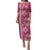 Pink Hibiscus Turle Puletasi Hawaiian Style Tribal Tapa Pattern