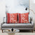 Red Hibiscus Turle Pillow Cover Hawaiian Style Tribal Tapa Pattern - Polynesian Pride