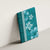 Teal Hibiscus Turle Canvas Wall Art Hawaiian Style Tribal Tapa Pattern