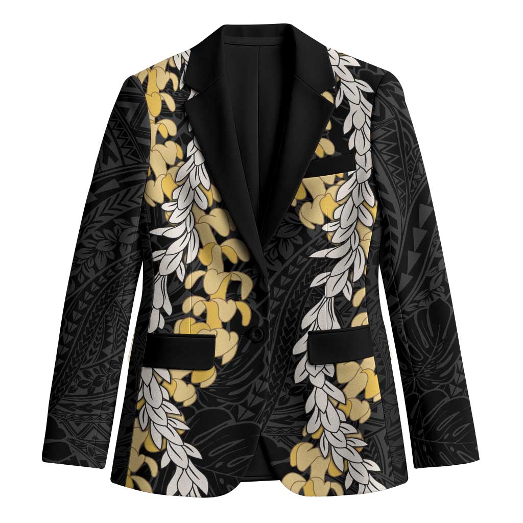 Puakenikeni and Maile Lei Blazer Black Double Strand Lei - Polynesian Pride