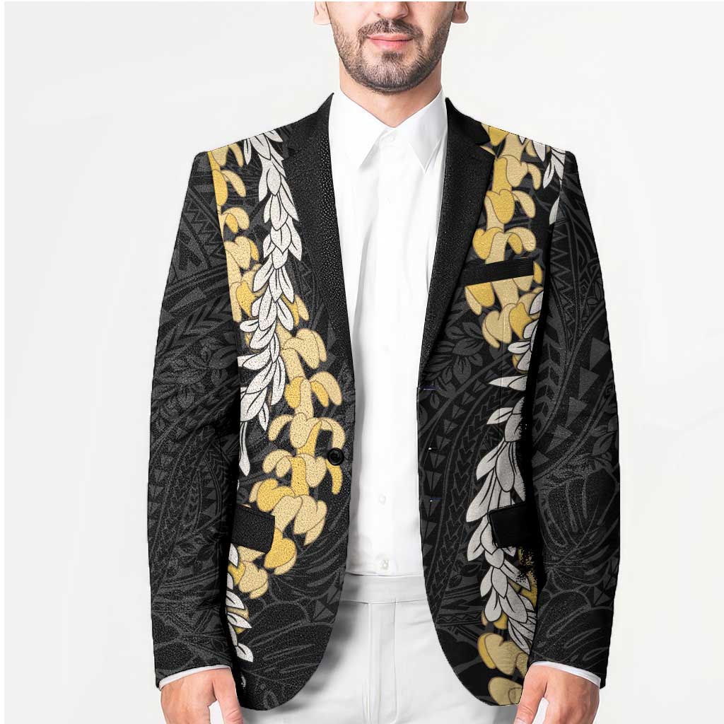 Puakenikeni and Maile Lei Blazer Black Double Strand Lei LT9 - Polynesian Pride