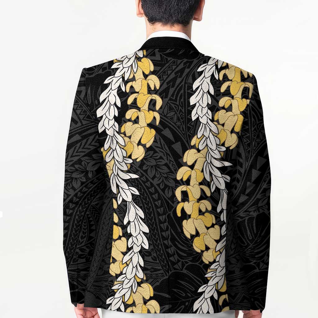 Puakenikeni and Maile Lei Blazer Black Double Strand Lei LT9 - Polynesian Pride