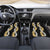 Puakenikeni and Maile Lei Car Mats Black Double Strand Lei