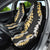 Puakenikeni and Maile Lei Car Seat Cover Black Double Strand Lei