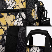 Puakenikeni and Maile Lei Duffle Bag Black Double Strand Lei LT9 - Polynesian Pride