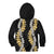 Puakenikeni and Maile Lei Kid Hoodie Black Double Strand Lei