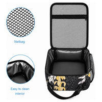 Puakenikeni and Maile Lei Lunch Bag Black Double Strand Lei LT9 - Polynesian Pride