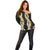 Puakenikeni and Maile Lei Off Shoulder Sweater Black Double Strand Lei
