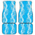 Puakenikeni and Maile Lei Car Mats Blue Double Strand Lei