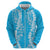 Puakenikeni and Maile Lei Hoodie Blue Double Strand Lei