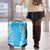 Puakenikeni and Maile Lei Luggage Cover Blue Double Strand Lei