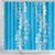 Puakenikeni and Maile Lei Shower Curtain Blue Double Strand Lei