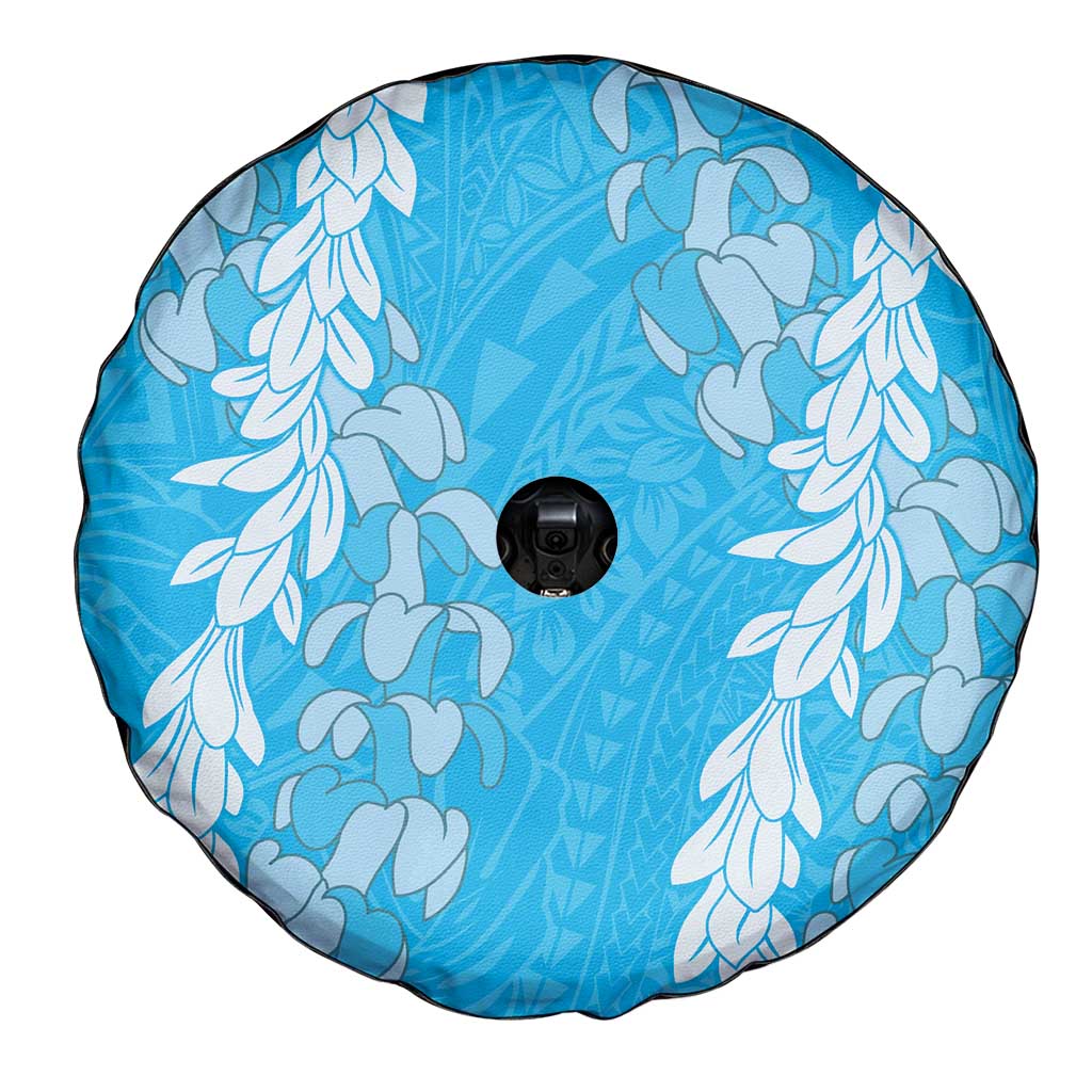 Puakenikeni and Maile Lei Spare Tire Cover Blue Double Strand Lei LT9 - Polynesian Pride