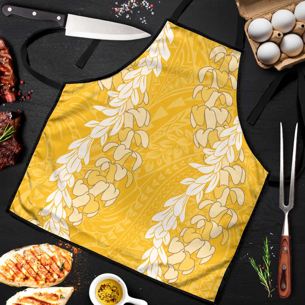 Puakenikeni and Maile Lei Apron Gold Double Strand Lei - Polynesian Pride