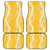 Puakenikeni and Maile Lei Car Mats Gold Double Strand Lei